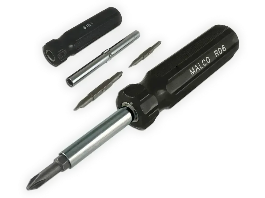 Malco 6 in 1 Reversible Screwdriver