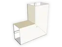 Plain Square 0.027" Aluminum Elbow (B) Style