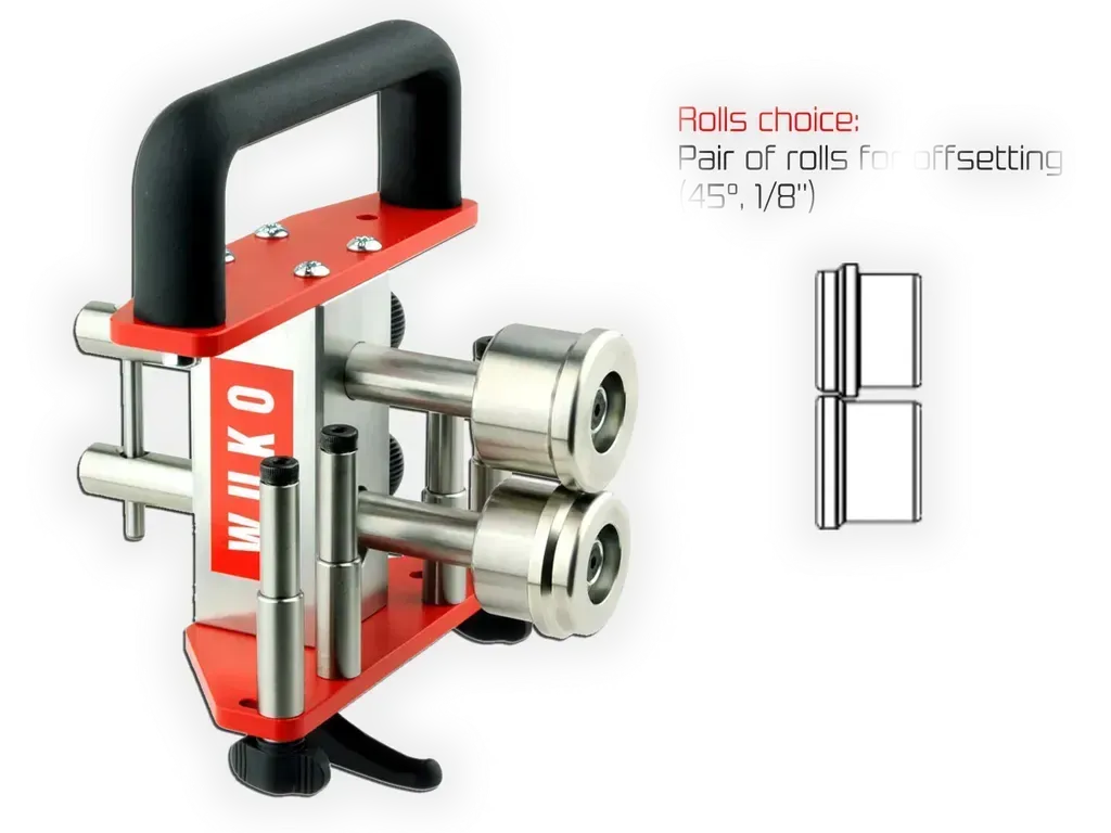 [WU5552-1] Rolls for Wuko Combo Bender 5000 - Tool not included
Roll Set Choice: Pair of rolls for offsetting (45°, 1/8")
