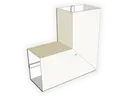 Plain Square 0.032" Kynar Aluminum Elbow (B) Style
