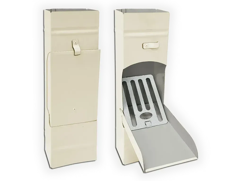Plain Square 0.032" Kynar Aluminum Downspout Cleanout