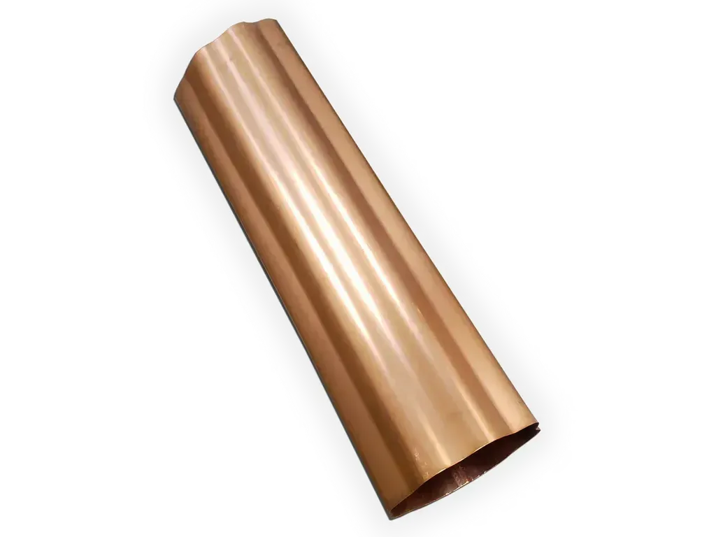 Round Corrugated Copper Downspout