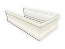 Plain Square 0.032" Kynar Aluminum Downspout Strap