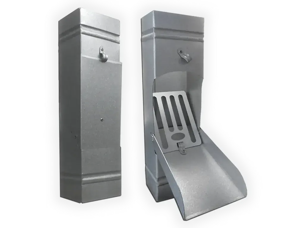 [CL232-2002] Plain Square Galvalume Plus Downspout Cleanout
Size: 2" x 3"