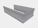 Plain Square Lead Coated Coated Copper Downspout Strap