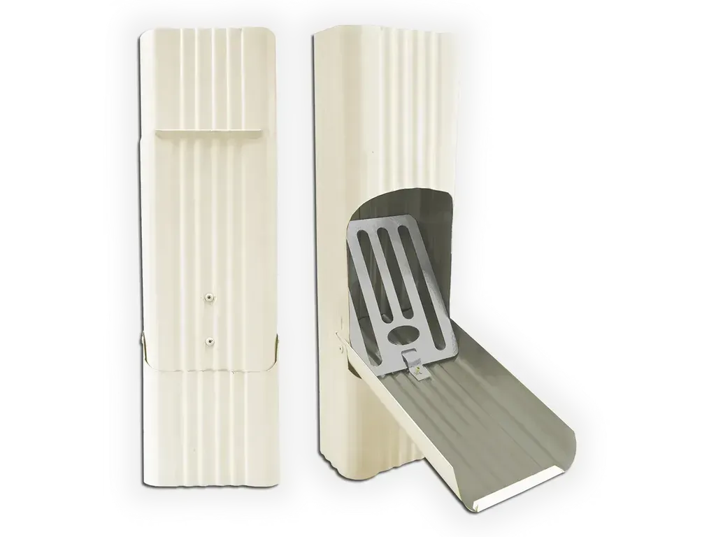 Square Corrugated 0.027" Aluminum Downspout Cleanout