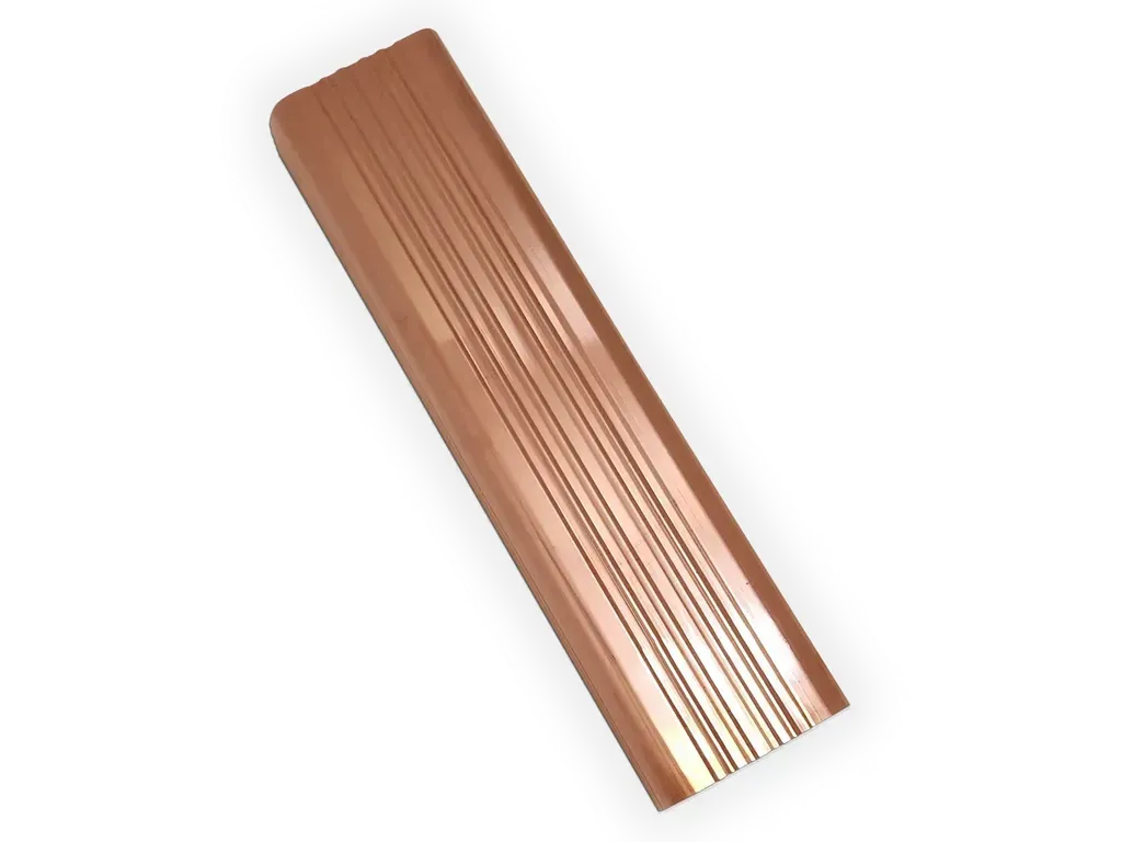 Square Corrugated Copper Downspout