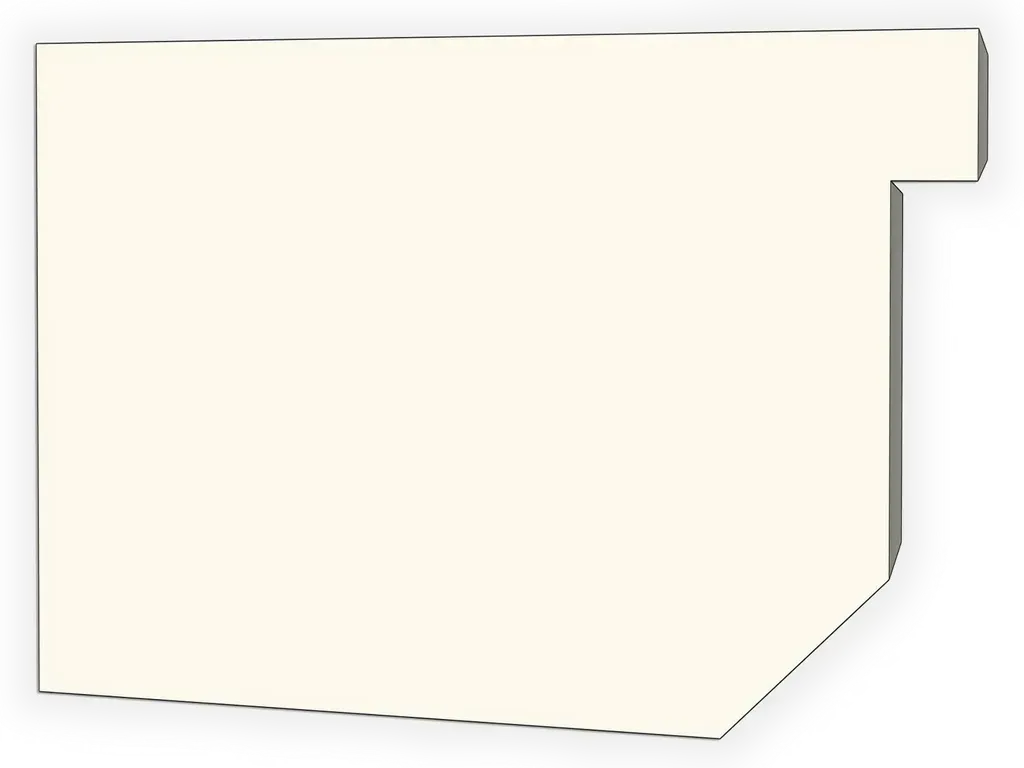 D-Style Residential 0.027" Aluminum Box Gutter Left / Right End Cap