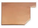 D-Style Residential Copper Box Gutter Left / Right End Cap