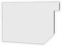 D-Style Residential Box Galvalume Plus Box Gutter Left / Right End Cap