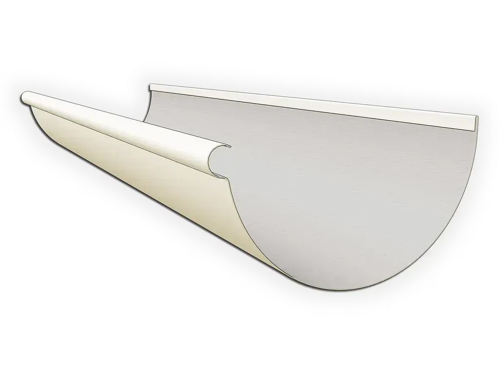 Reverse Bead 0.027" Aluminum Half Round Gutter