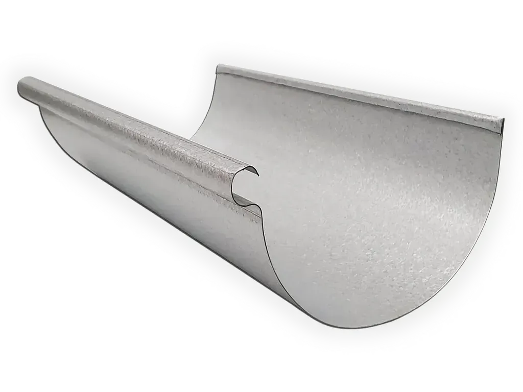 Reverse Bead Galvalume Plus Half Round Gutter