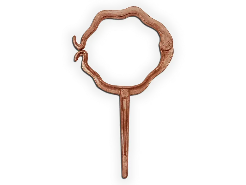 Round Corrugated Downspout Hook - Copper Coated