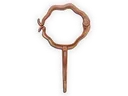 Round Corrugated Downspout Hook - Copper Coated