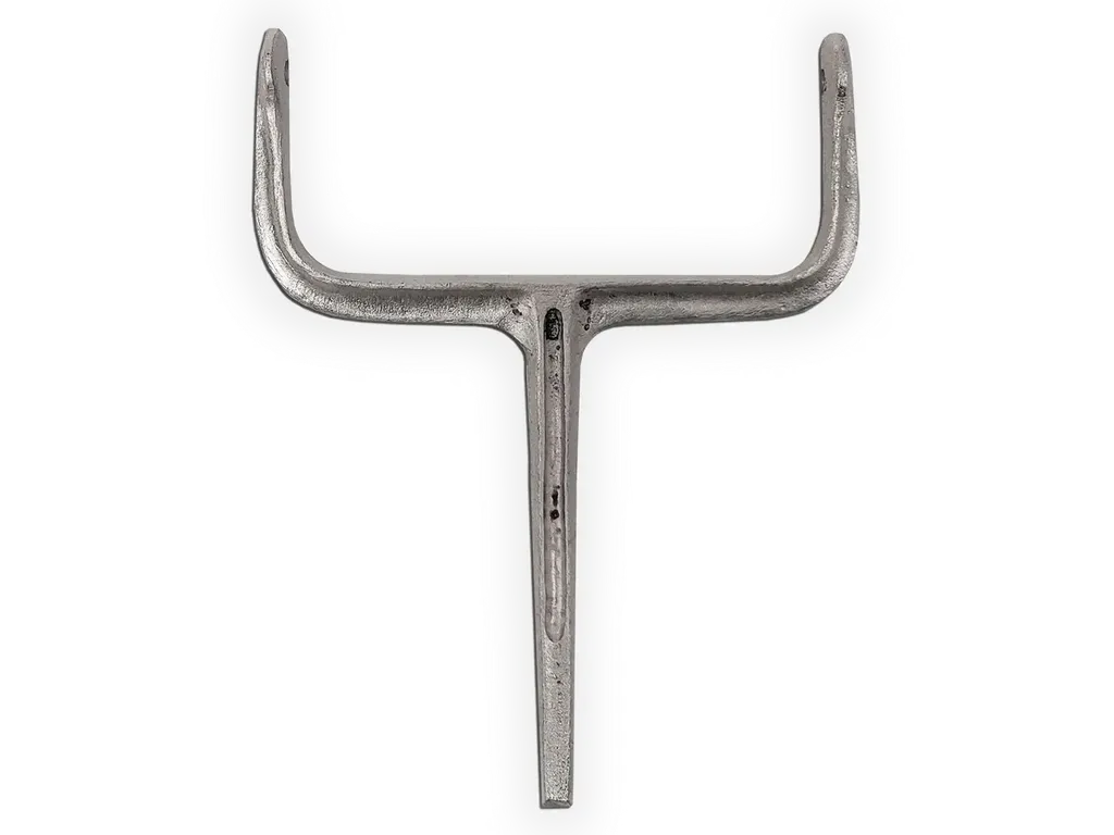 [DH234-6100] Square Side Fasten Downspout Hook - Cast Zinc
Size: 2" x 3"
Color: As is - Tinned Steel