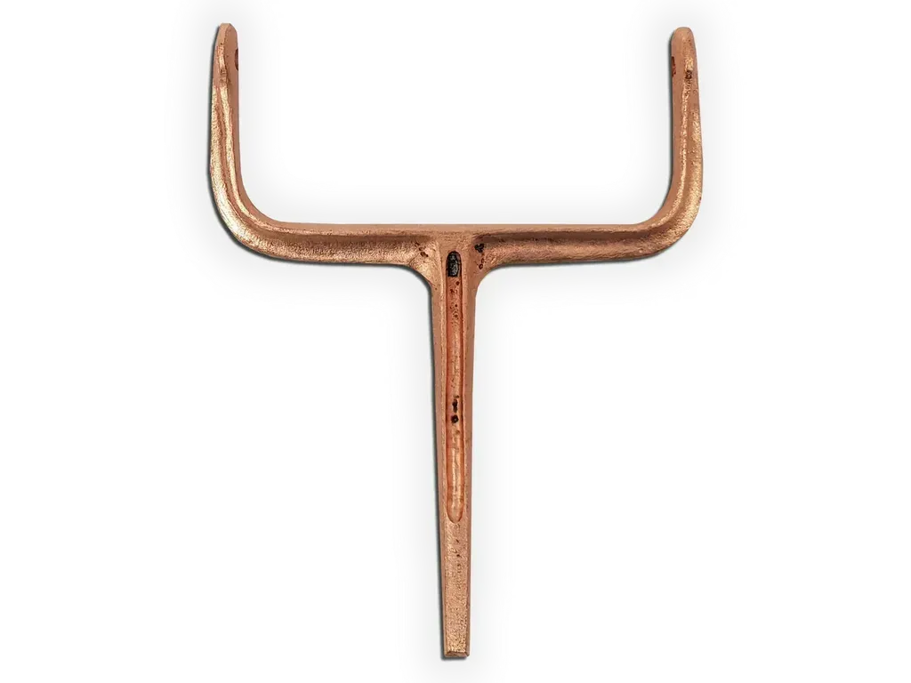 Square Side Fasten Downspout Hook - Copper