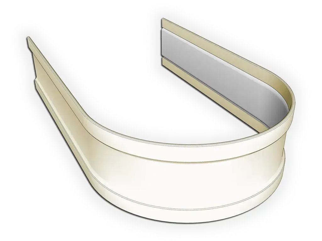 Round Kynar Steel Downspout Strap