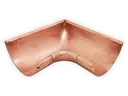 Seamless Reverse Bead Half Round Copper Gutter Inside Miter