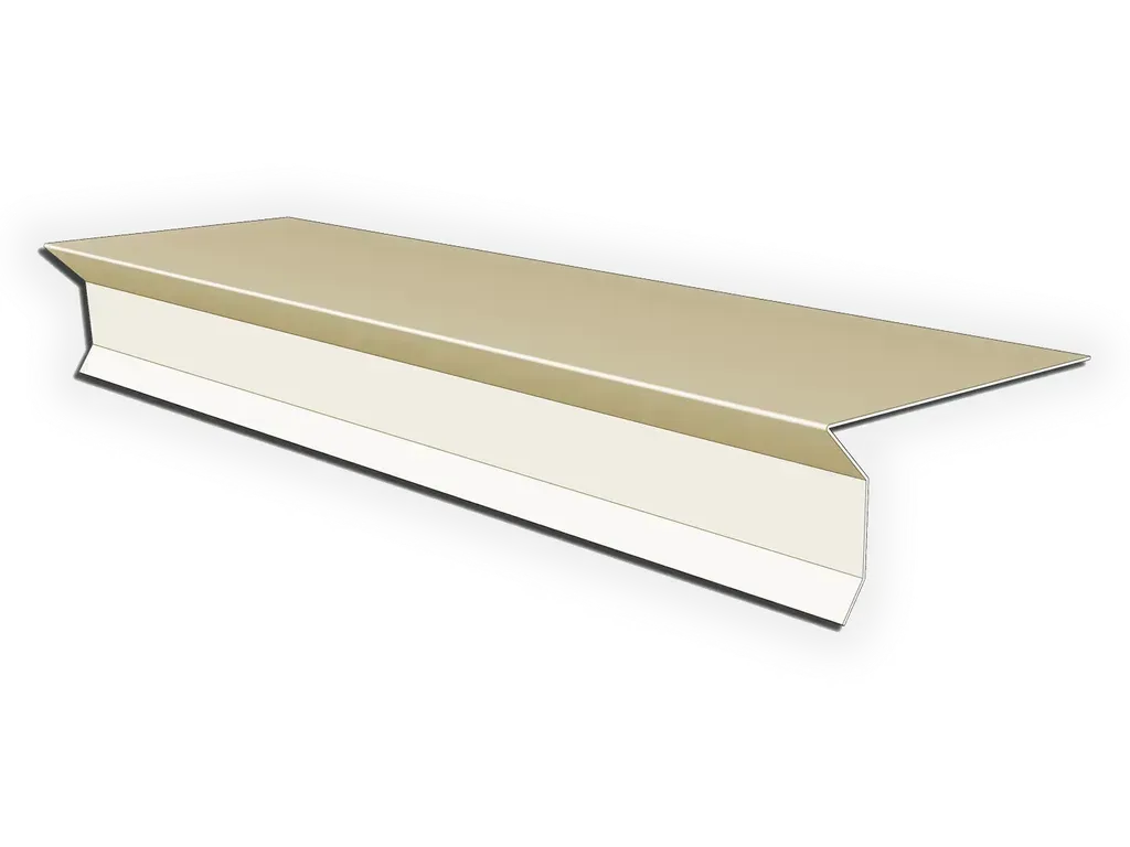 [FES53-4001] Steel Kynar D-Style Shingle Roof Drip Edge with Kick
Size: 1.5" Face x 10' Long (5.333" stock)
Color: Almond
Product custom made to order: I understand this product is custom made to order and cannot be returned. All dimensions are approximate. Custom profiles may be rejected due to limitations in bending.