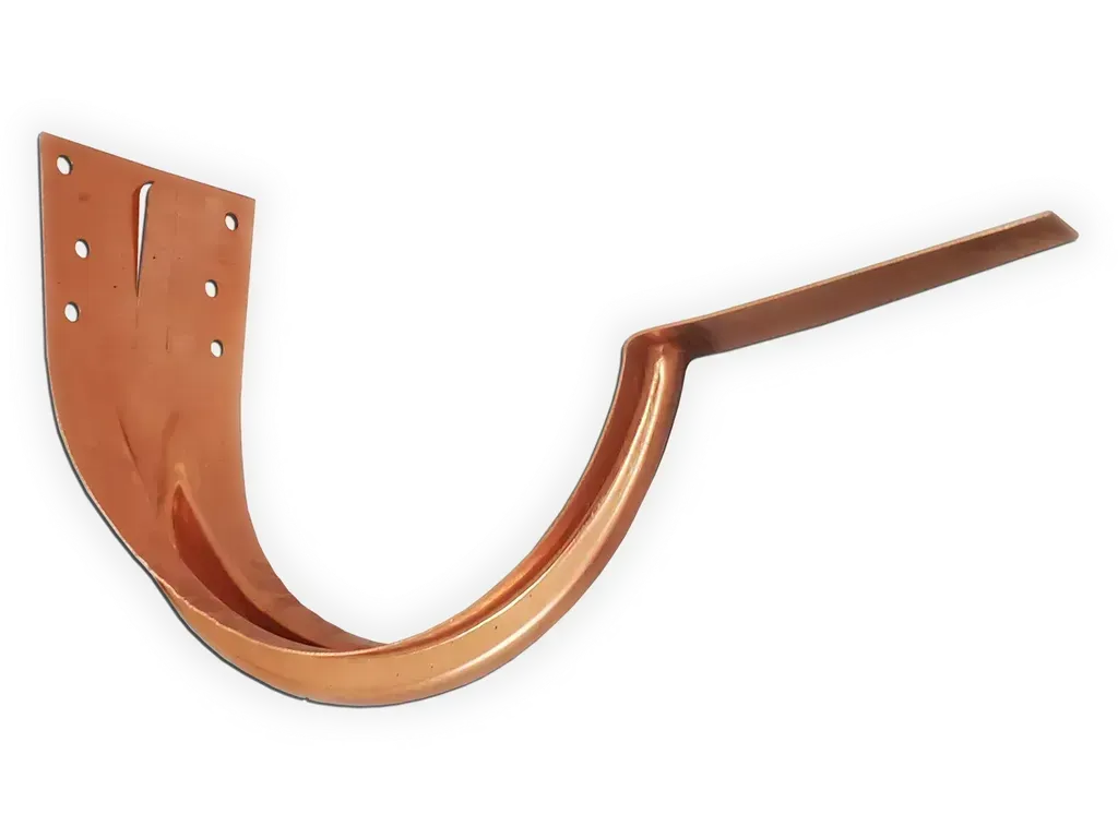 [HH64-1005] Stamped Half Round Gutter Copper Hanger
Size: 6"