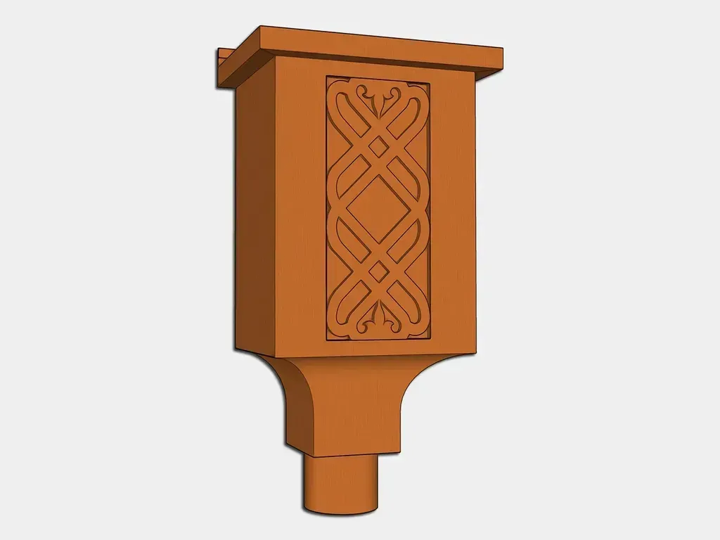 [CHCLS2350-1001] The Chancellor Square Conductor Head | Leader Head
Material: 16 oz. Copper
Outlet Size: 3" Oval - Fits 2"x3" square or 3" round downspout