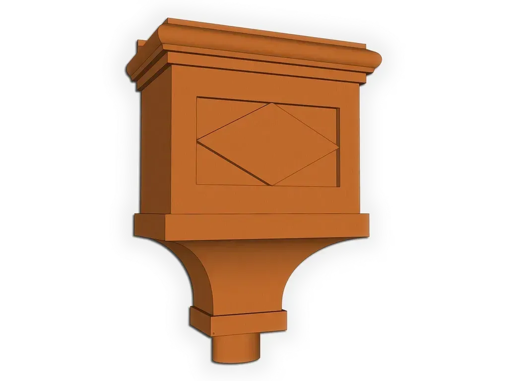 The Diamond Leader Head | Conductor Head in Copper, Aluminum, Steel