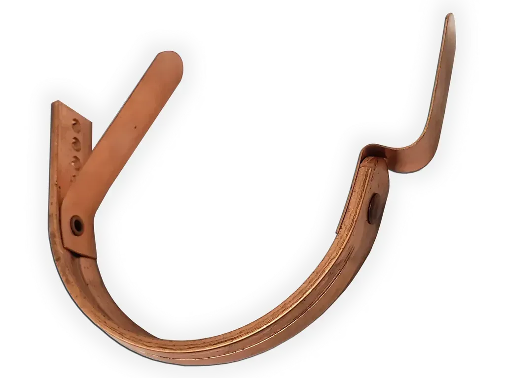 #15 Fascia Mount Half Round Gutter Copper Bar Hanger