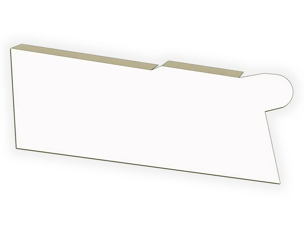 0.027" Aluminum Solid Gutter Cover End Cap