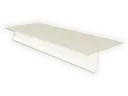 0.027" Aluminum T-Style Locking Drip Edge with Kick