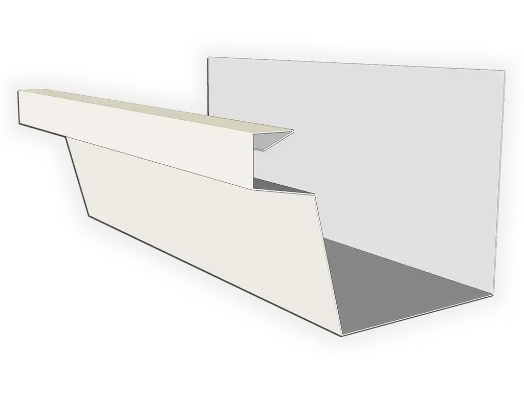 0.032" Aluminum Kynar Industrial Box Gutter