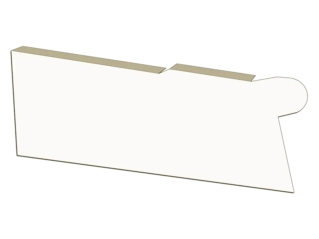 0.032" Kynar Aluminum Solid Gutter Cover End Cap