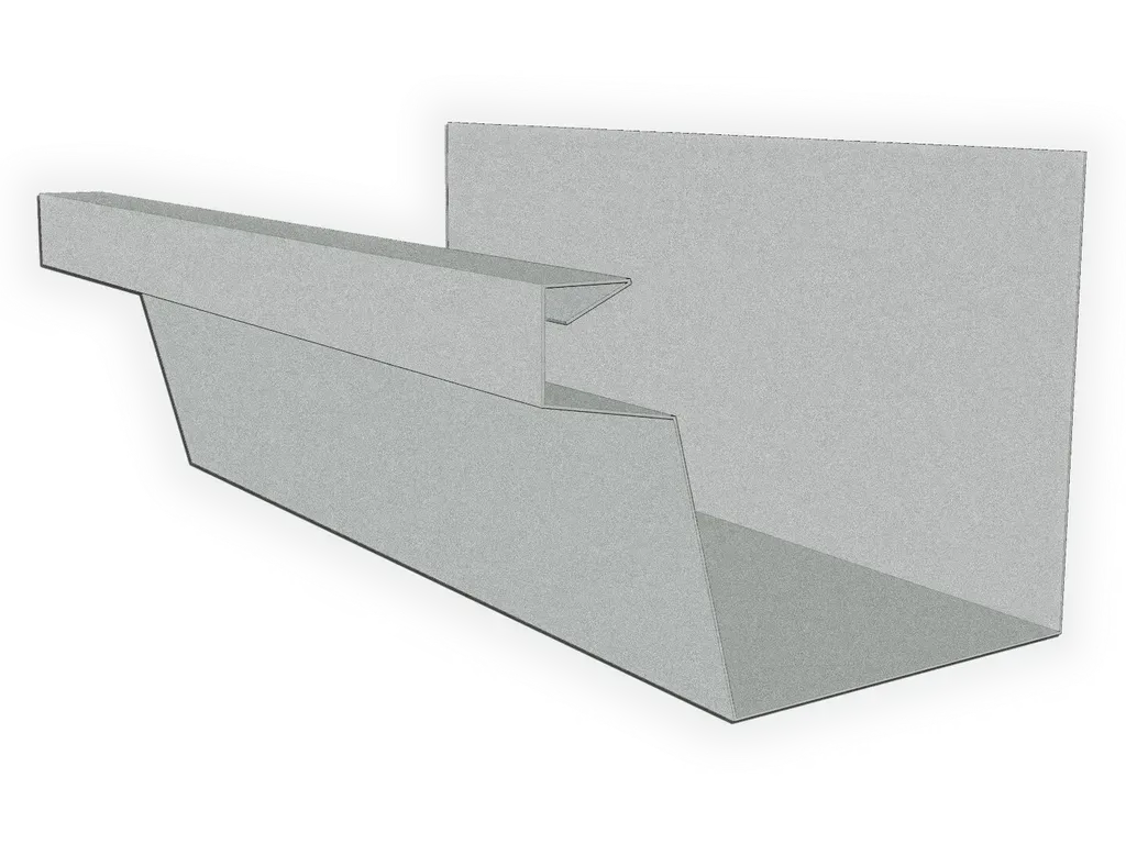 24 Gauge Galvalume Plus Industrial Box Gutter