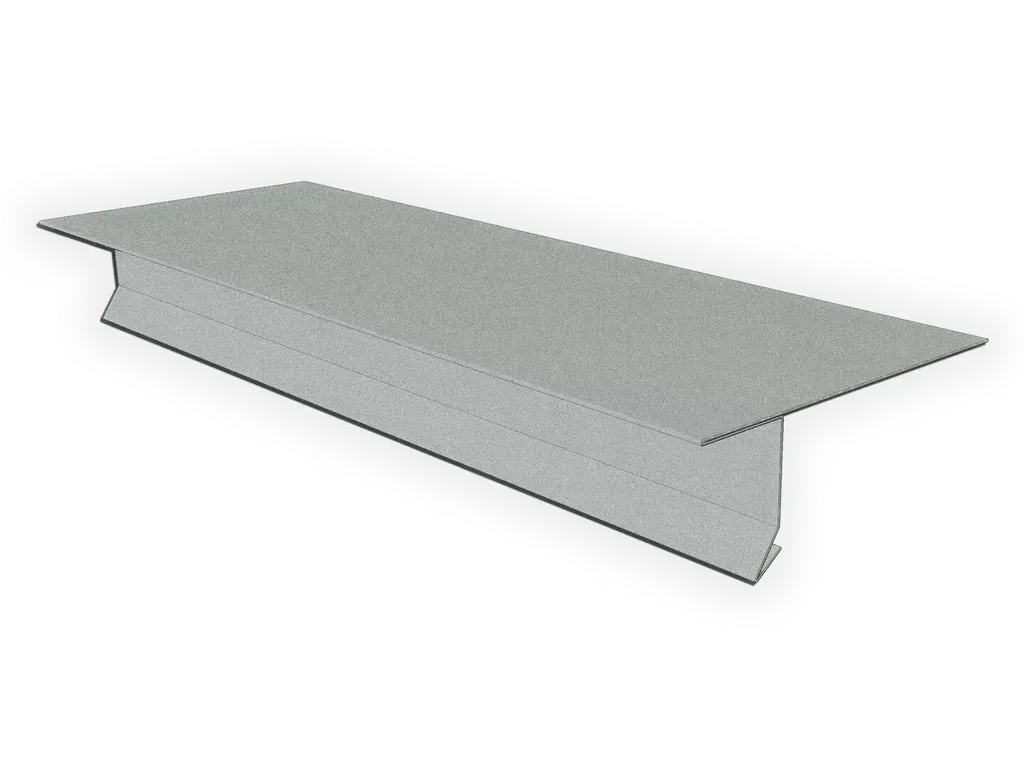24 Gauge Galvalume Plus T-Style Locking Drip Edge with Kick