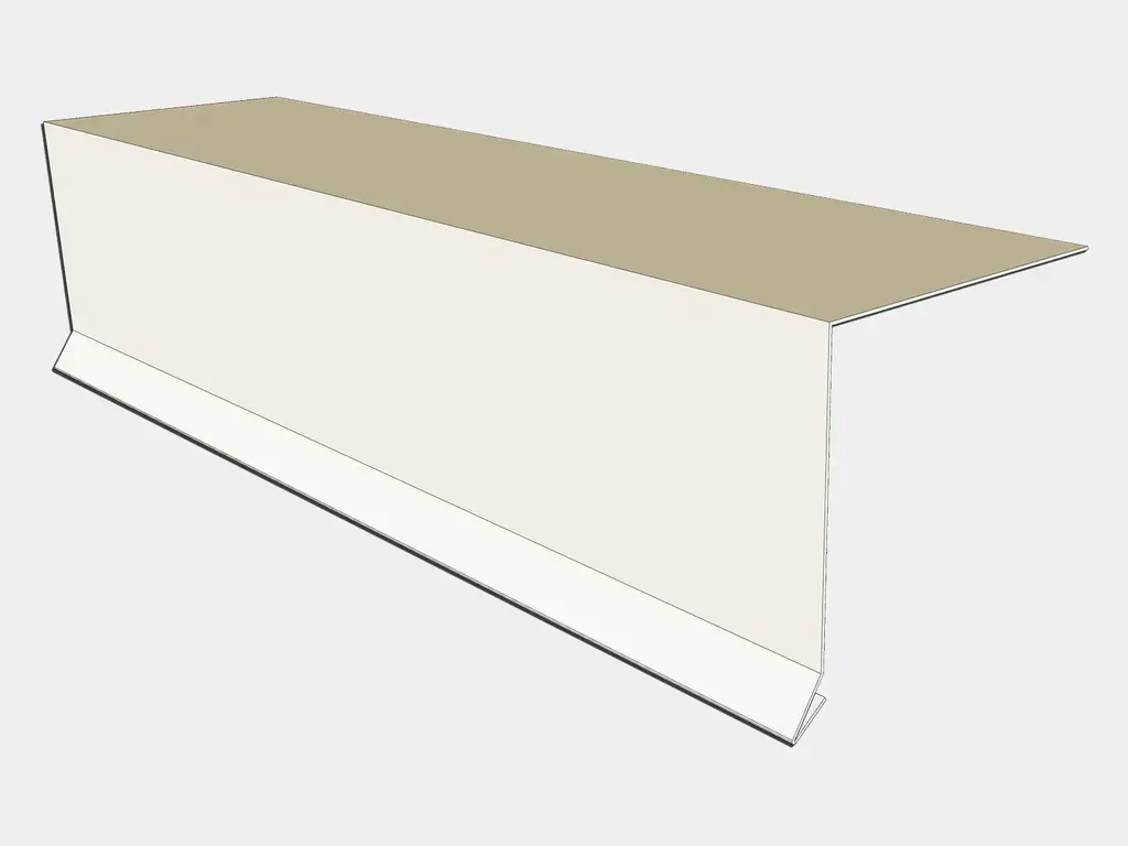 [FED04-4001] 24 Gauge Kynar Steel Drip Edge with Kick
Size: 1.5" Face x 10' Long (4" stock)
Color: Almond
Product custom made to order: I understand this product is custom made to order and cannot be returned. All dimensions are approximate. Custom profiles may be rejected due to limitations in bending.