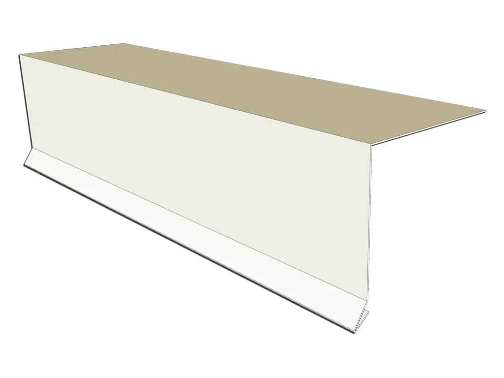 24 Gauge Kynar Steel Drip Edge with Kick