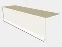 24 Gauge Kynar Steel Drip Edge with Kick