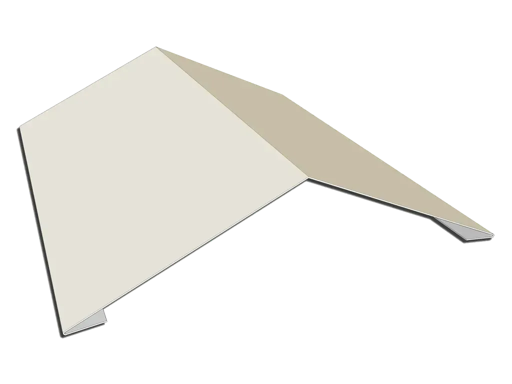 [FRC12-4001] 24 Gauge Kynar Steel Ridge Cap Roof Flashing
Size: Small 12" Stock
Color: Almond
Product custom made to order: I understand this product is custom made to order and cannot be returned. All dimensions are approximate. Custom profiles may be rejected due to limitations in bending.