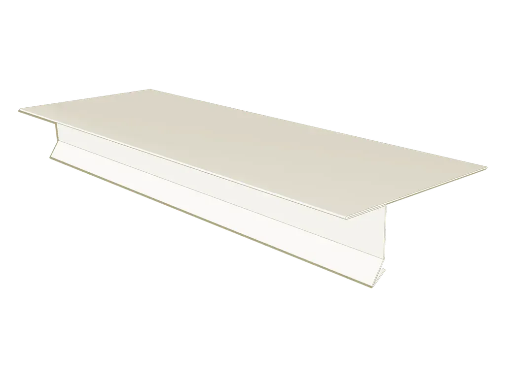 24 Gauge Kynar Steel T-Style Locking Drip Edge with Kick