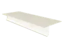 24 Gauge Kynar Steel T-Style Locking Drip Edge with Kick