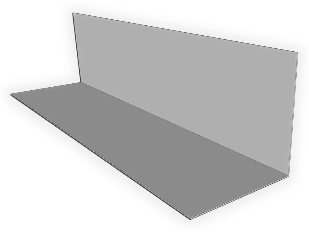 90 Degree Angle Flashing - Galvalume Plus