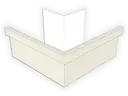 A-Style Aluminum 0.027" Commercial Box Gutter Outside Miter