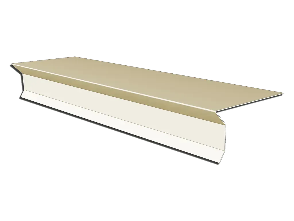 Aluminum 0.027" D-Style Shingle Roof Drip Edge with Kick