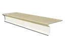 Aluminum 0.027" D-Style Shingle Roof Drip Edge with Kick