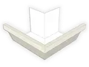 F-Style Aluminum 0.027" Industrial Box Gutter Outside Miter