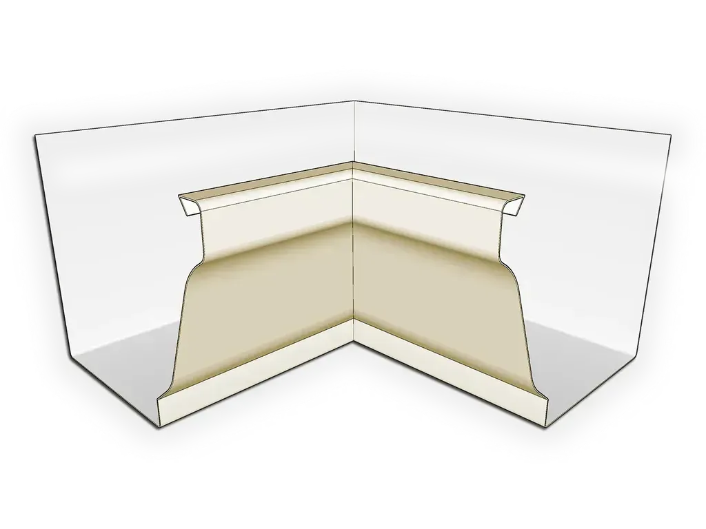 Aluminum 0.027" K-Style Gutter Inside Miter