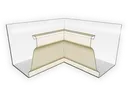 K-Style Aluminum 0.027" Gutter Inside Miter