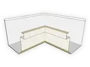 Aluminum 0.027" Residential Box Gutter Inside Miter