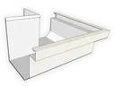 Aluminum 0.027" Residential Box Gutter Outside Miter