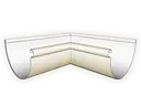Aluminum 0.032" Kynar Half Round Gutter Inside Miter