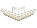 Aluminum 0.032" Kynar Half Round Gutter Outside Miter